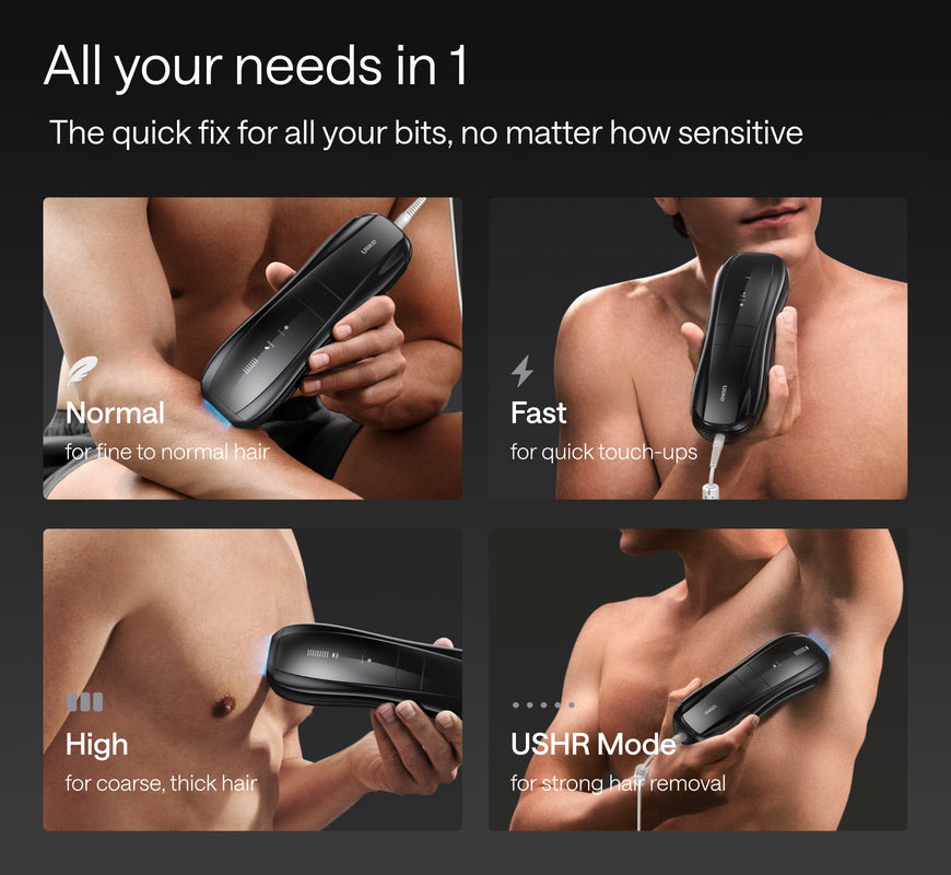 Ulike Men IPL Hair Removal Device ブラック Ulike X – Men's Hair Removal Device – ulike