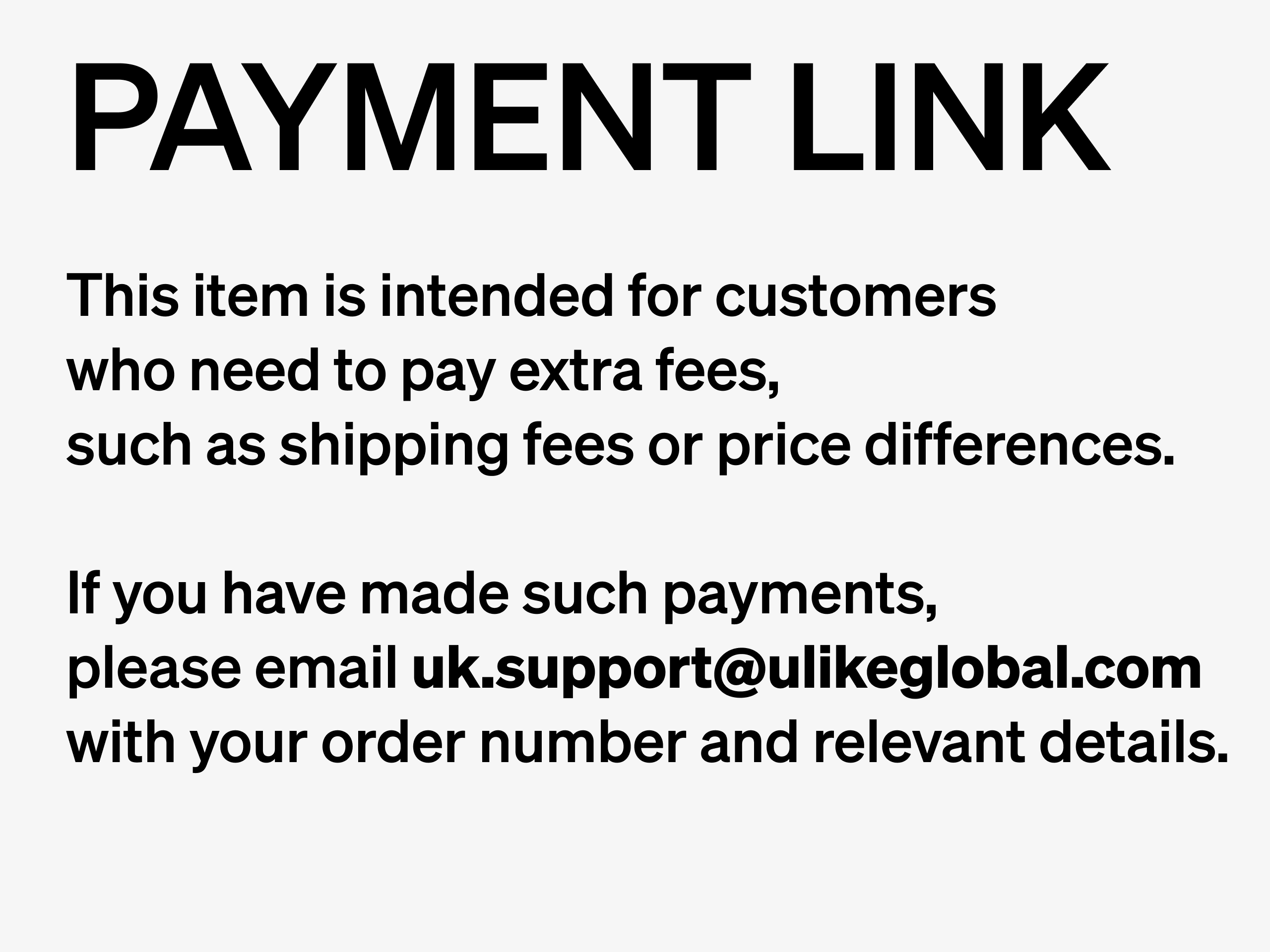 Extra Payment Link