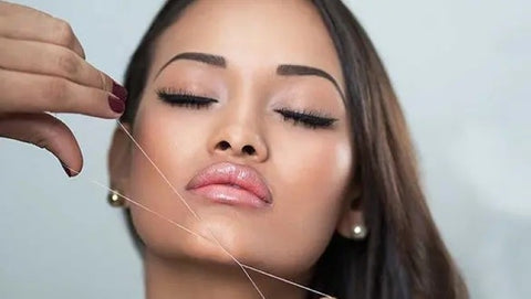 Threading Chin Hair