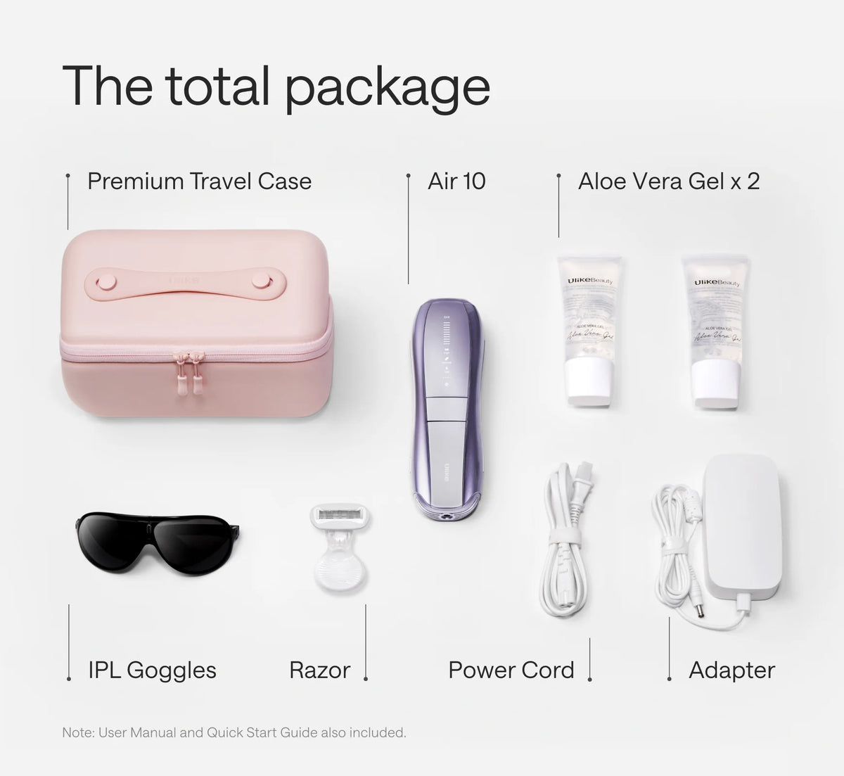 Ulike Air 10 Deluxe IPL hair removal device package